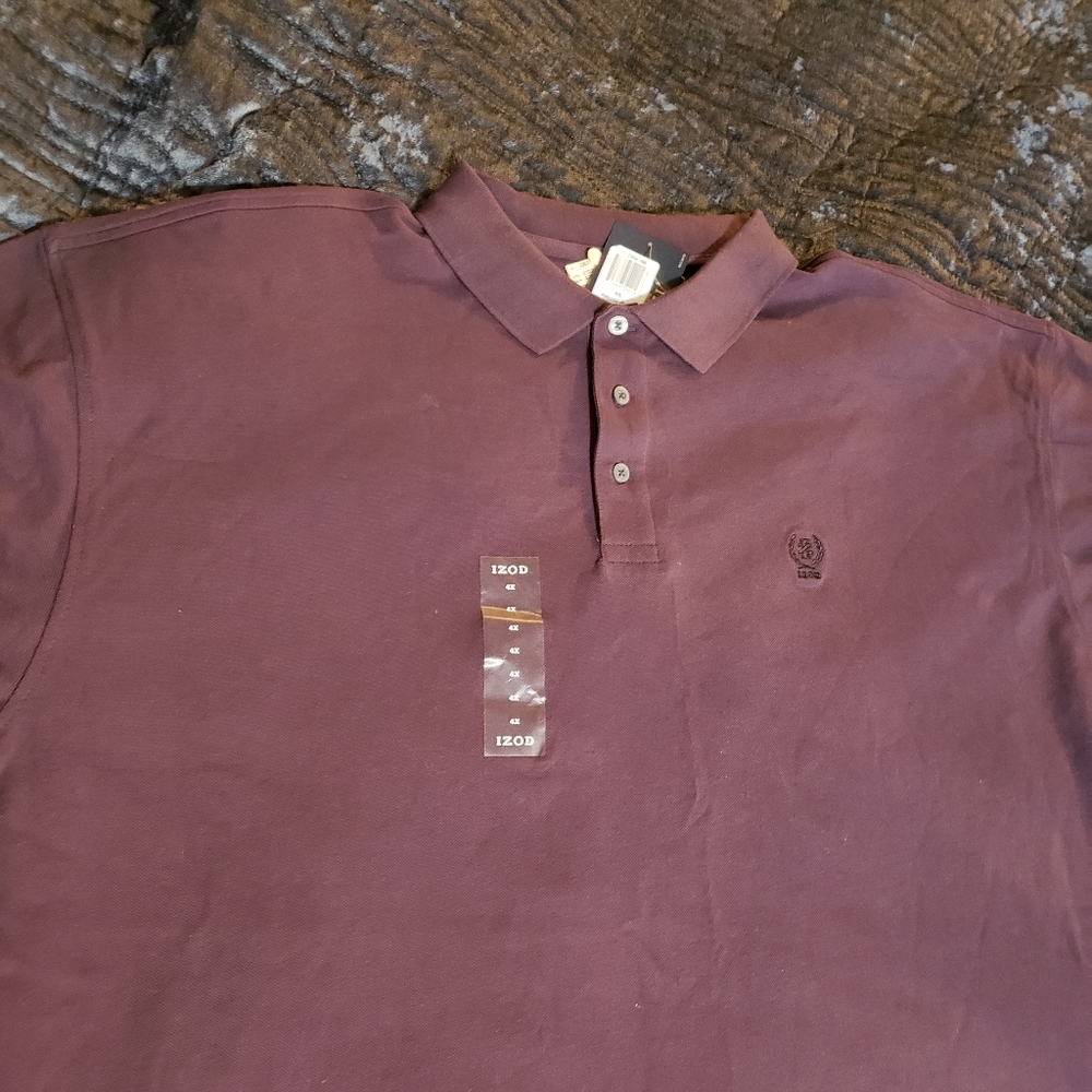 🖐5/$25🖐NWT Izod 4X ageless plum color pol